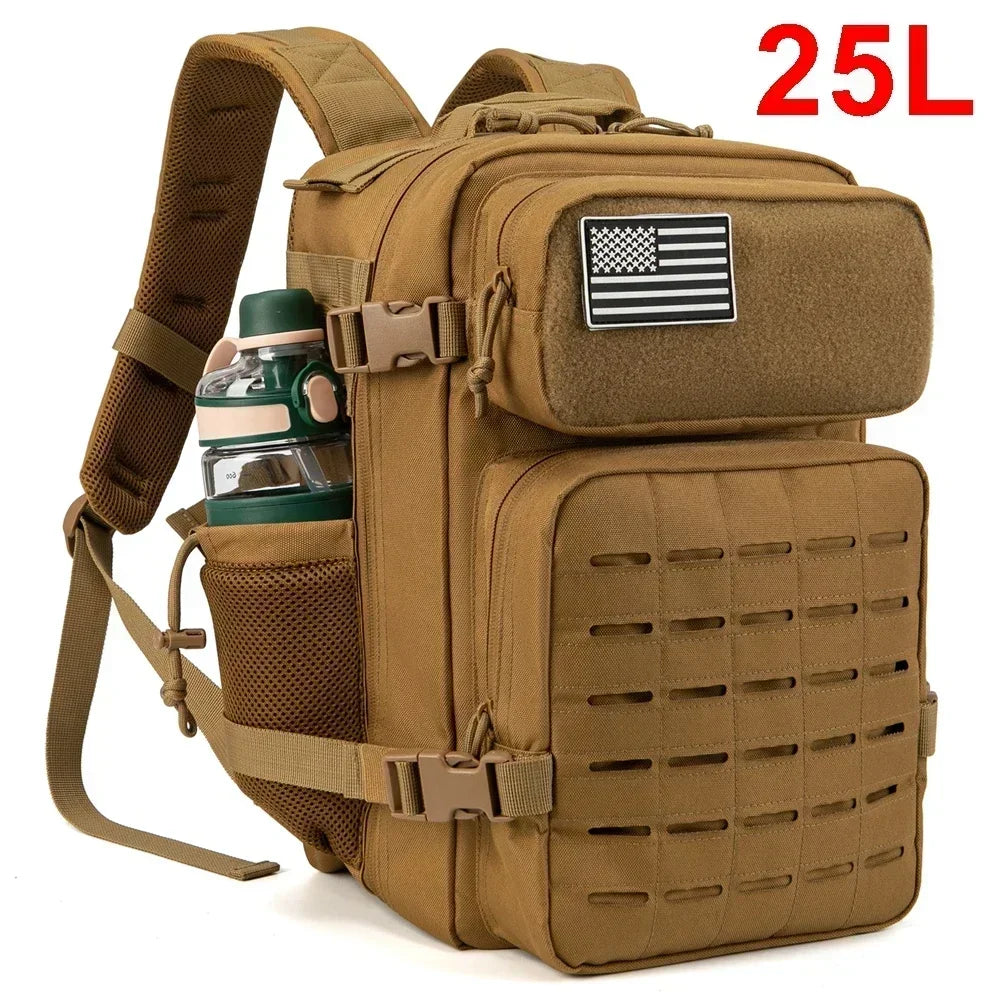 Tactical Backpack School Bag Gym Rucksack Treeking with Dual  camping