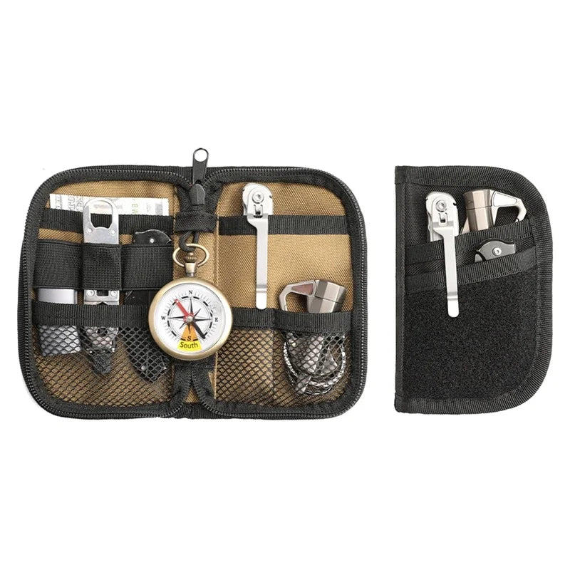 Outdoor Kit Carry-on Card Bag Wallet Multi-purpose EDC Tools Storage Bag