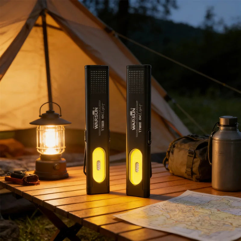 1PCS NEW USB-C Keychain Flashlight - Rechargeable LED Mini Torch Pocket Light