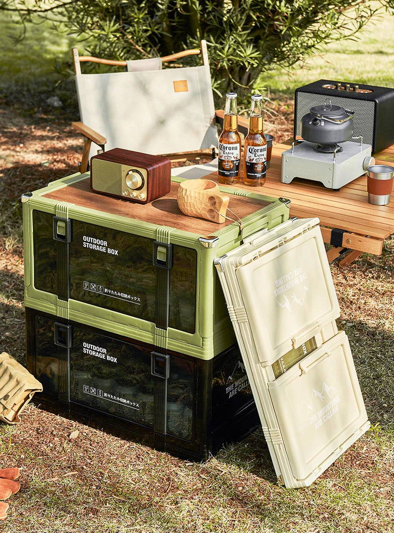 UFORU Multilayer Thickened Folding Storage Box with Lid Ideal for Outdoor