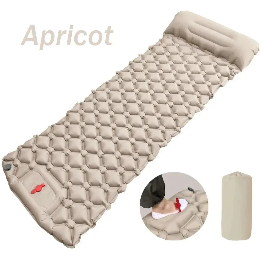 Outdoor Inflatable Camping Mats Air Cushion with Pillow Outdoor Tourist