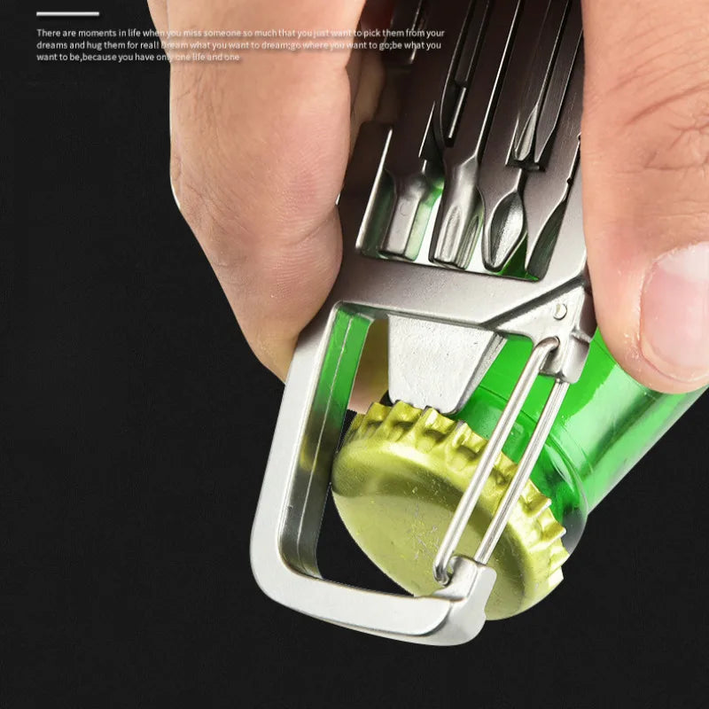 Folding Pocket Multitool Portable Camping and Hiking Gear Screwdriver