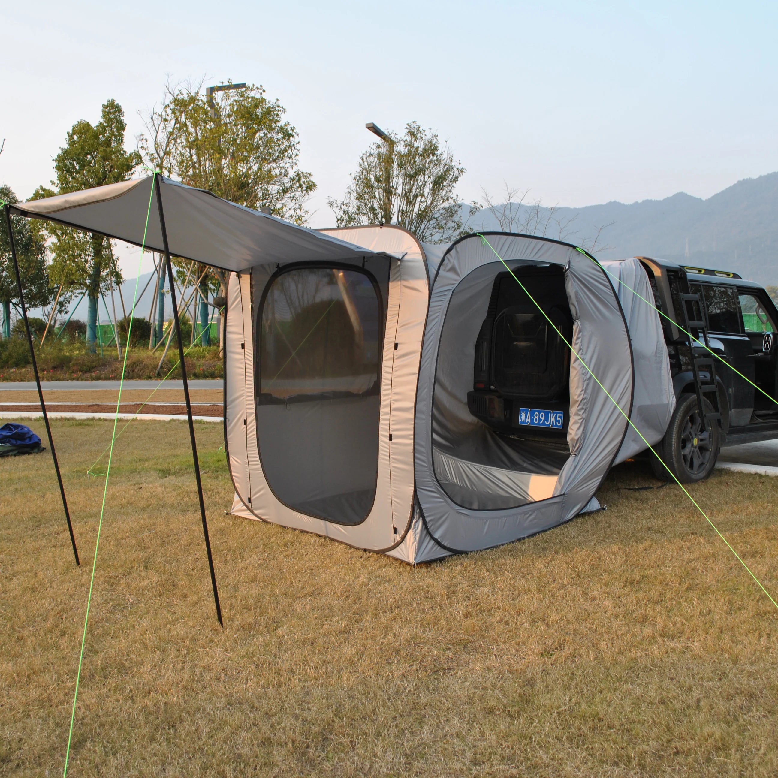 Car Tent trailer Tent, Car Tailgate Tent,Pop Up Car Rear Tent Multipurpose Truck Tent