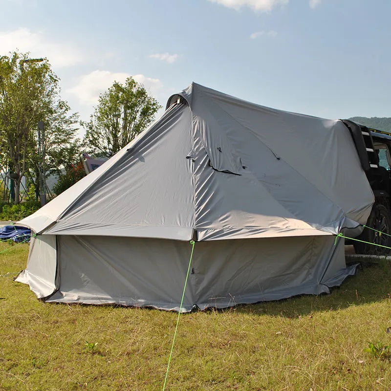 Camping Tent with Chimney & Stove Vent - 6-8 Person PU4000 Waterproof, Quic