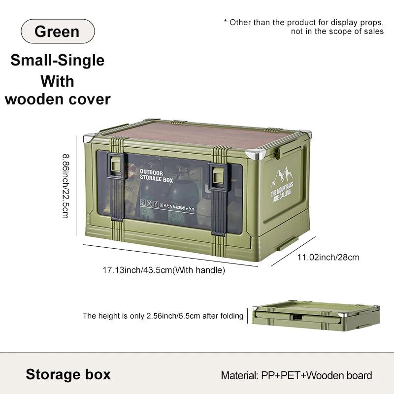 UFORU Multilayer Thickened Folding Storage Box with Lid Ideal for Outdoor