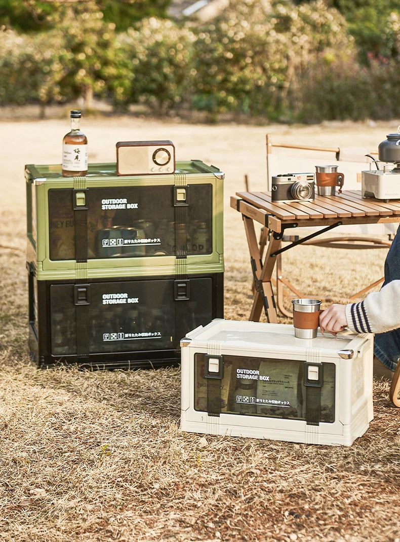 UFORU Multilayer Thickened Folding Storage Box with Lid Ideal for Outdoor