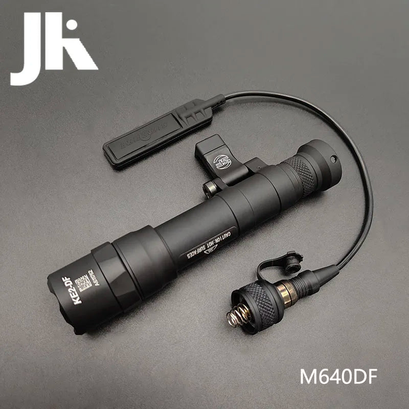 Tactical Flashlight M640 M340 Weapons Scout Light 20MM Picatinny Rail