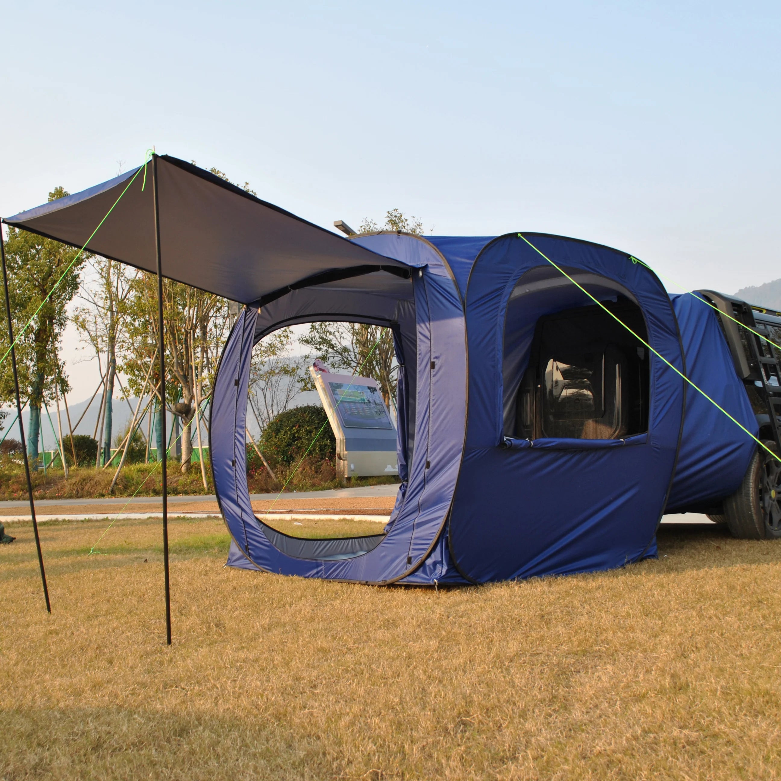 Car Tent trailer Tent, Car Tailgate Tent,Pop Up Car Rear Tent Multipurpose Truck Tent