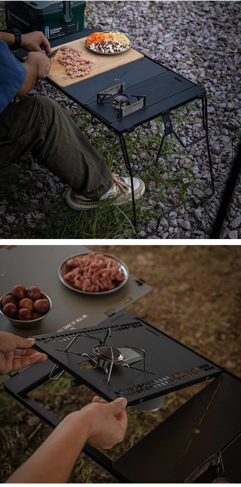 Combination Table Suitable For Snow Peak Stove Cover Outdoor Camping Table