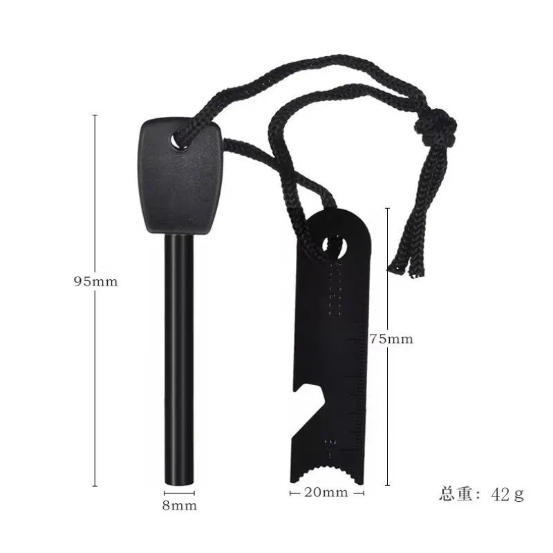 Portable Outdoor Waterproof Flint Camping Equipment Survival Tools