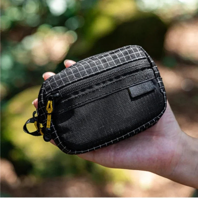 Tactical Utility Bag Durable Waterproof Zipper Mesh Pocket D Buckle Camping