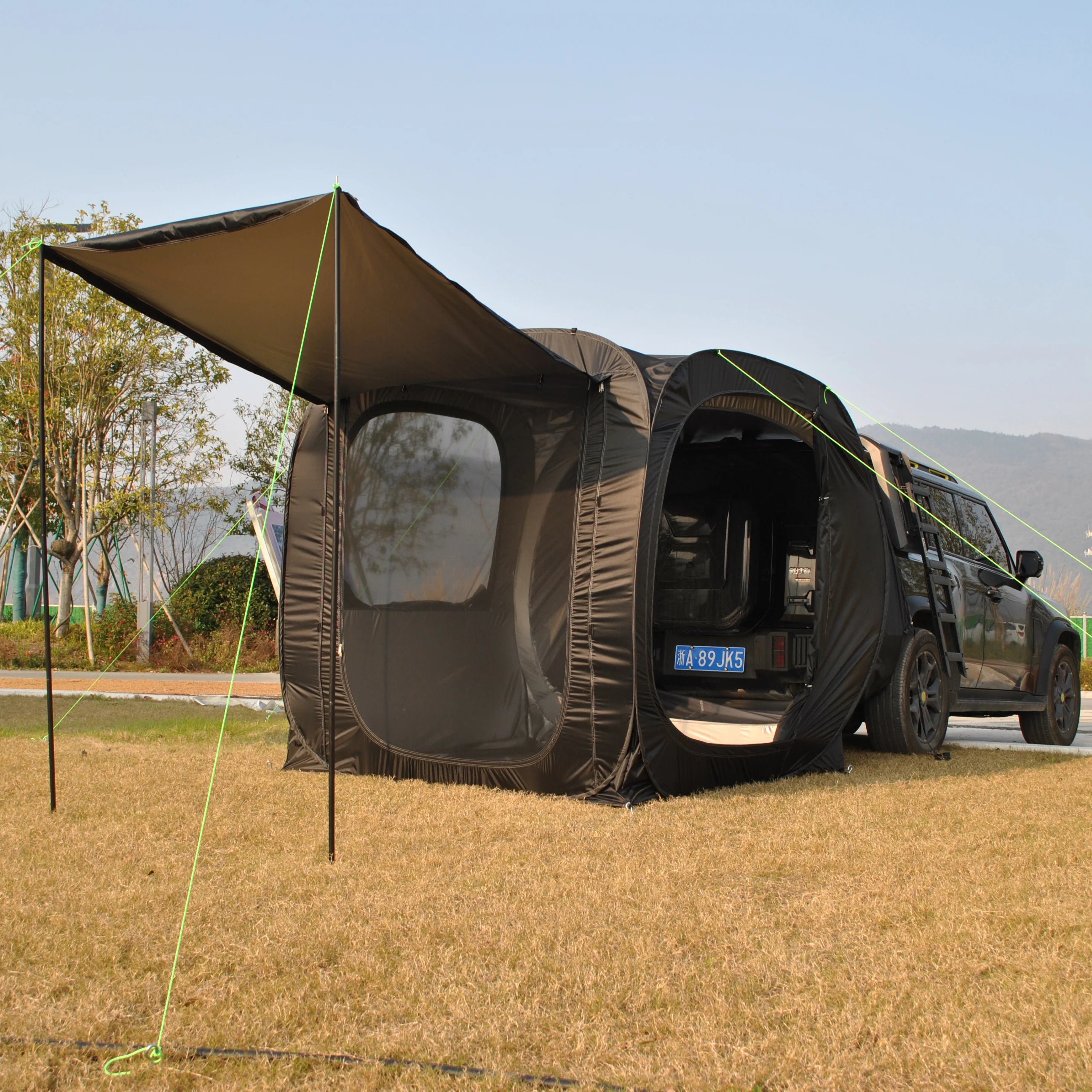 Car Tent trailer Tent, Car Tailgate Tent,Pop Up Car Rear Tent Multipurpose Truck Tent