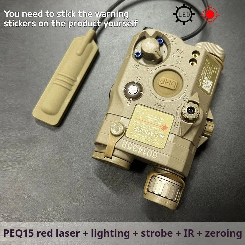 Tactical Airsoft Red Dot Green Blue IR Fill Light Laser Indicator Weapon Scout Light