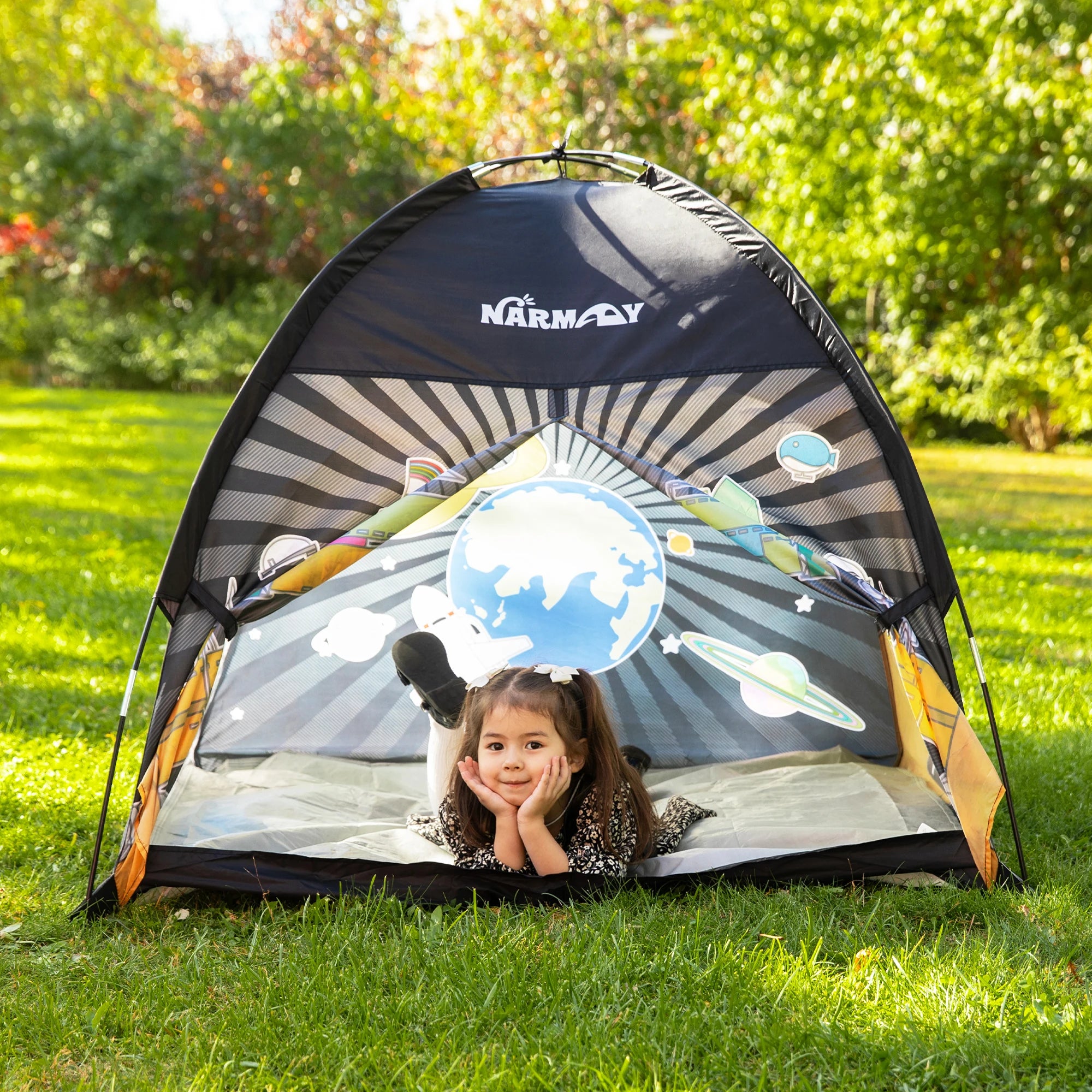 Kids Play Tent - Imaginative Popup Space Tent for Indoor Outdoor Fun