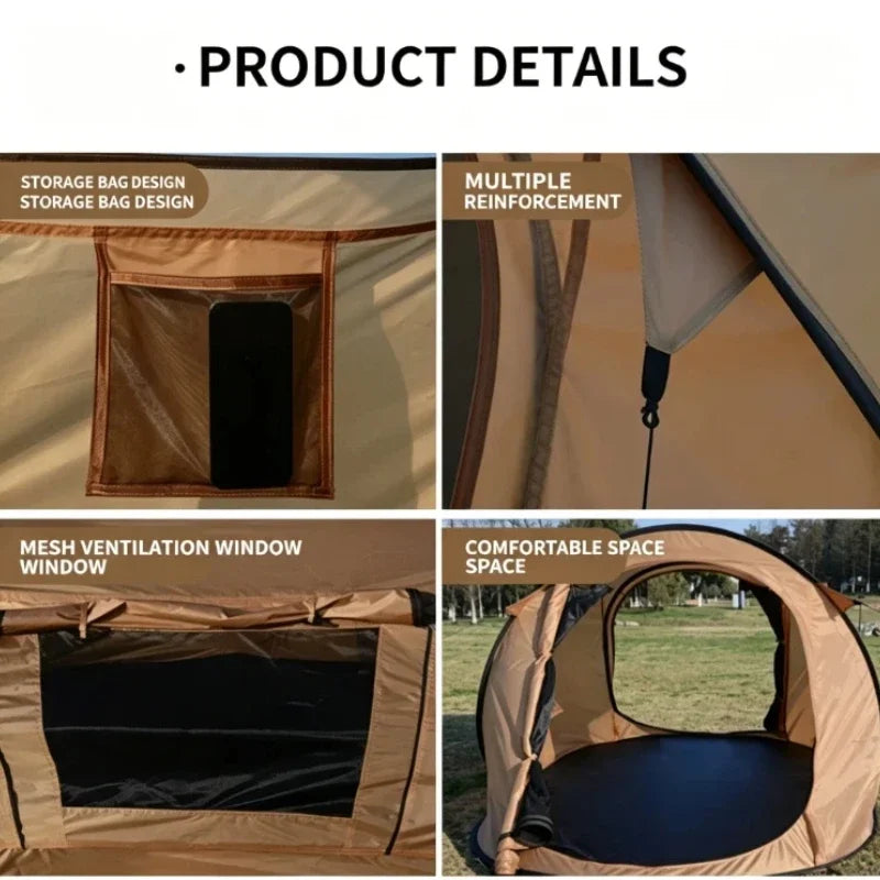 1-2 Person Automatic Camping Tent Instant Pop Up Tent Waterproof Tent