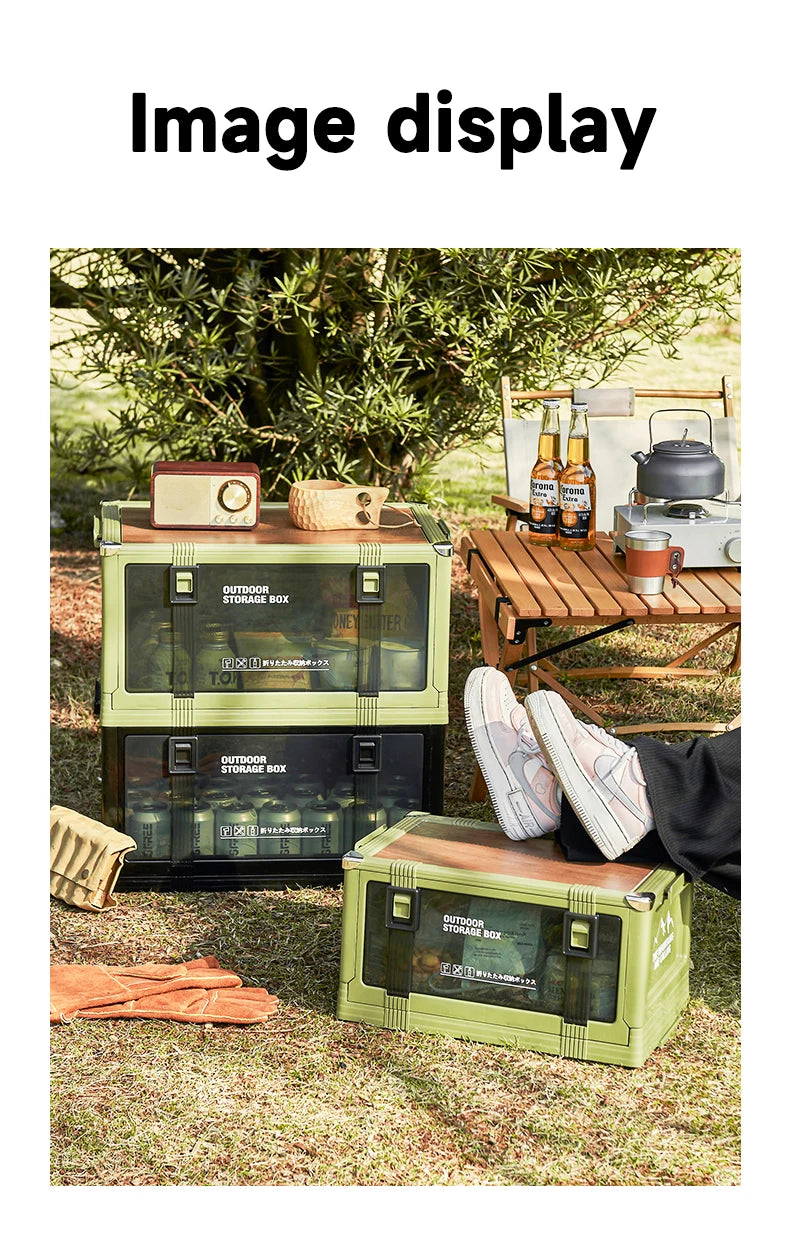 UFORU Multilayer Thickened Folding Storage Box with Lid Ideal for Outdoor