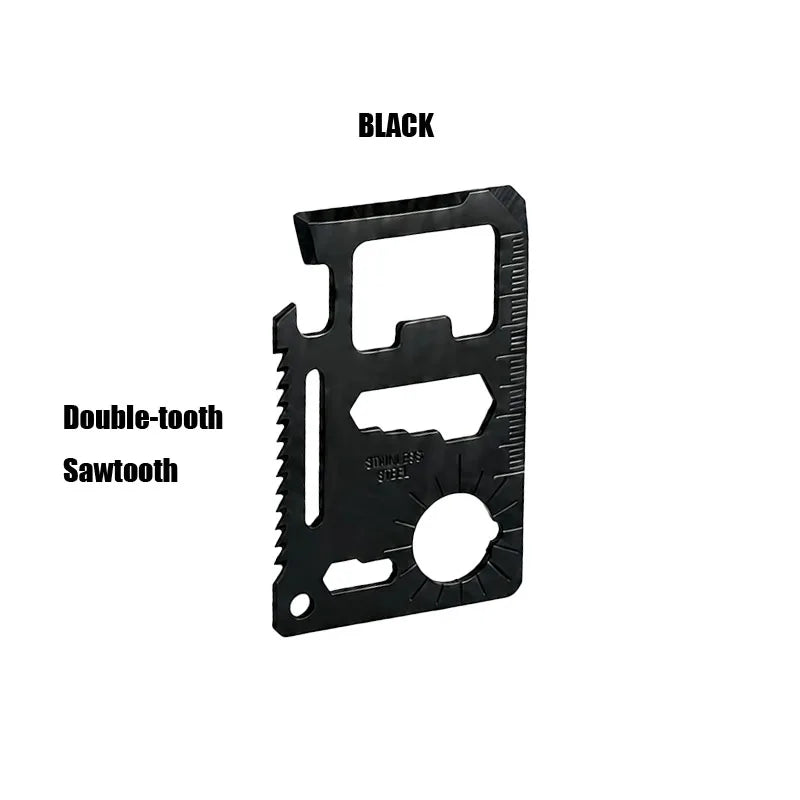 Pocket Tool Multifunction Credit Edc Outdoor Bottle Survive Gear Wallet Kit
