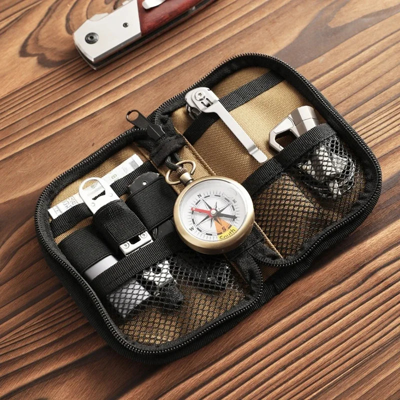 Outdoor Kit Carry-on Card Bag Wallet Multi-purpose EDC Tools Storage Bag
