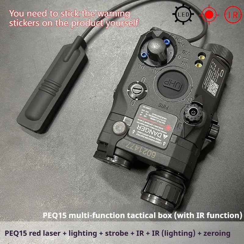 Tactical Airsoft Red Dot Green Blue IR Fill Light Laser Indicator Weapon Scout Light