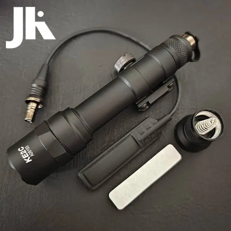 Tactical Flashlight M640 M340 Weapons Scout Light 20MM Picatinny Rail