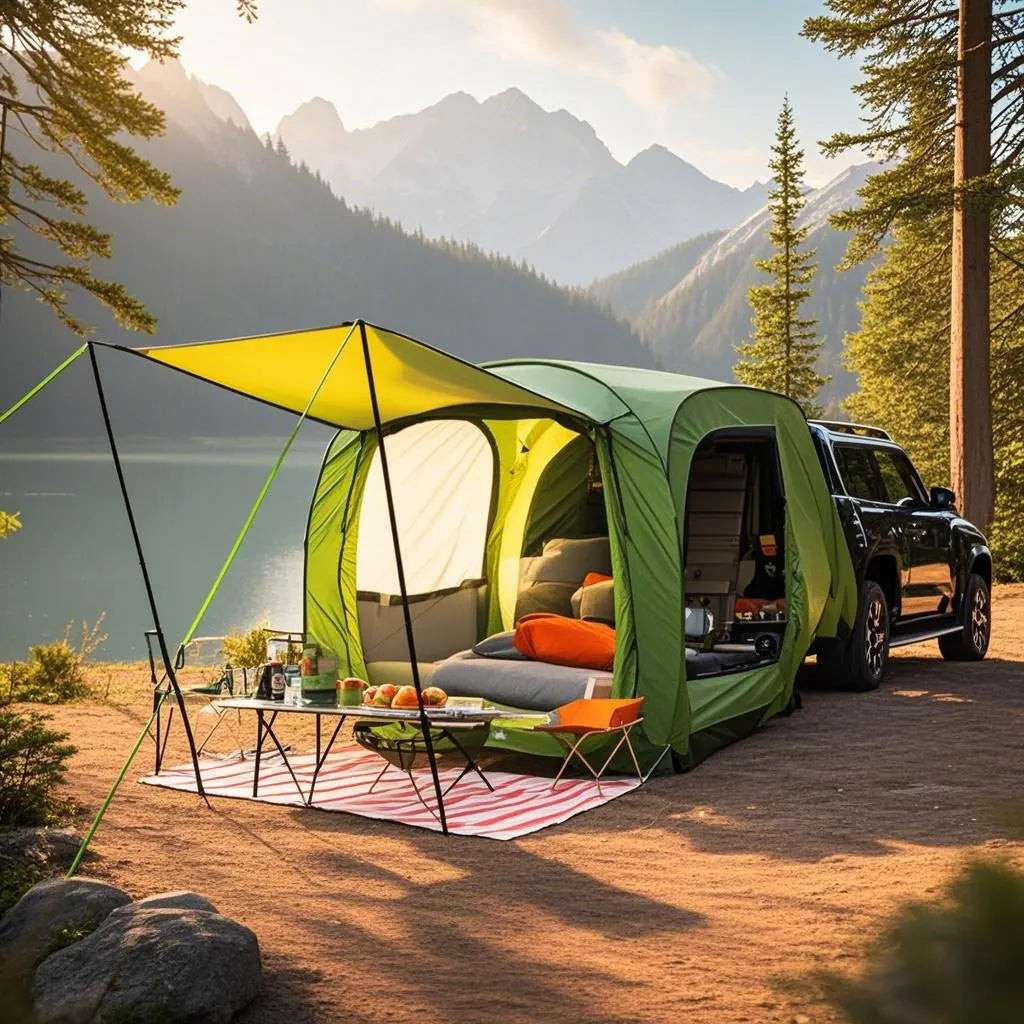 Car Rear Automatic Tent, Car Tailgate Tent,Pop Up Car Rear Tent, SUV Tents Car