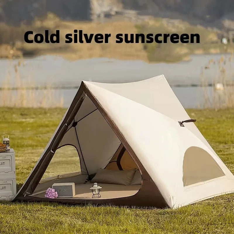 Portable Sunscreen Beach Tent Outdoor Camping Triangle Tent Fully Automatic