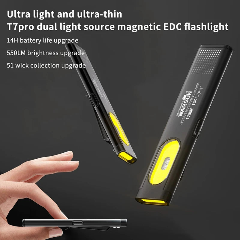 1PCS NEW USB-C Keychain Flashlight - Rechargeable LED Mini Torch Pocket Light