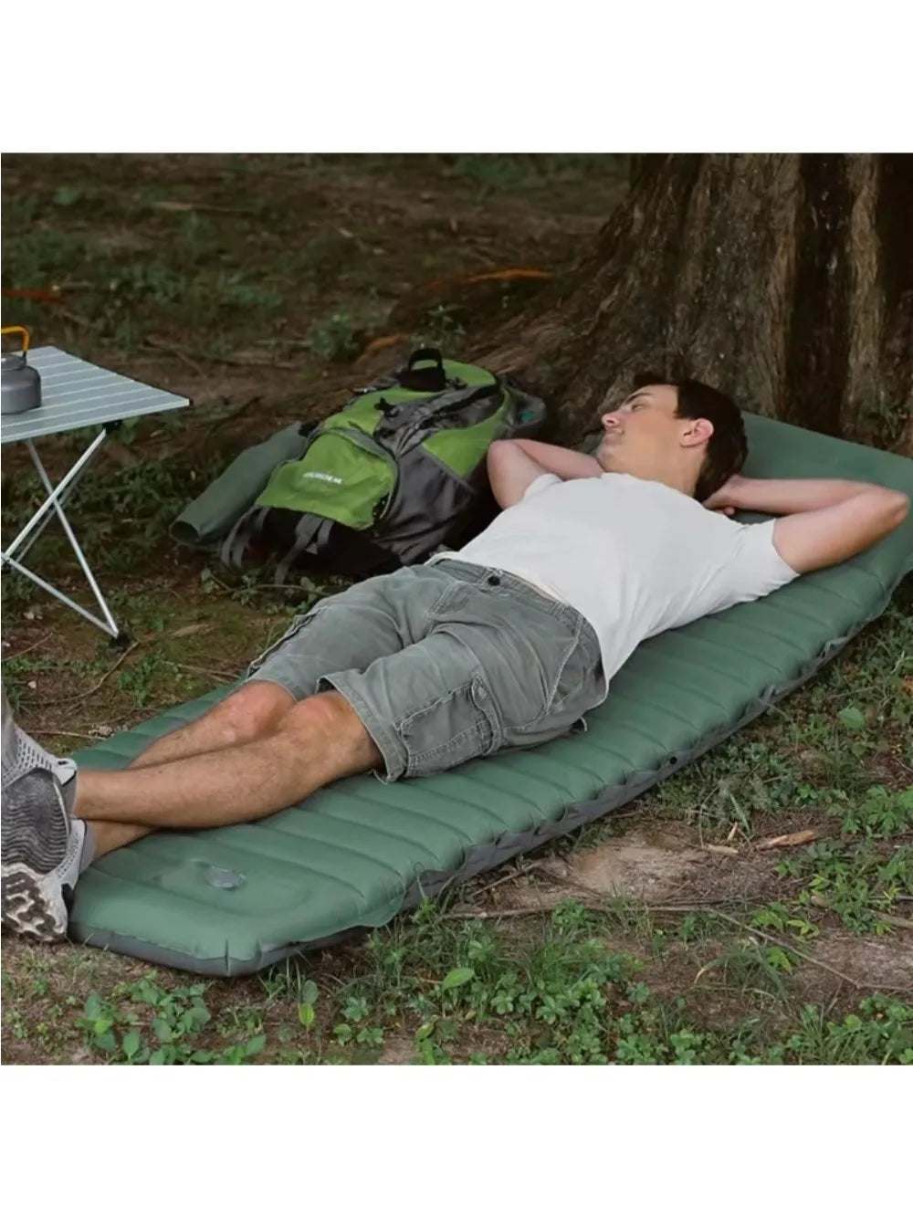 Outdoor Inflatable Camping Mats Air Cushion with Pillow Outdoor Tourist