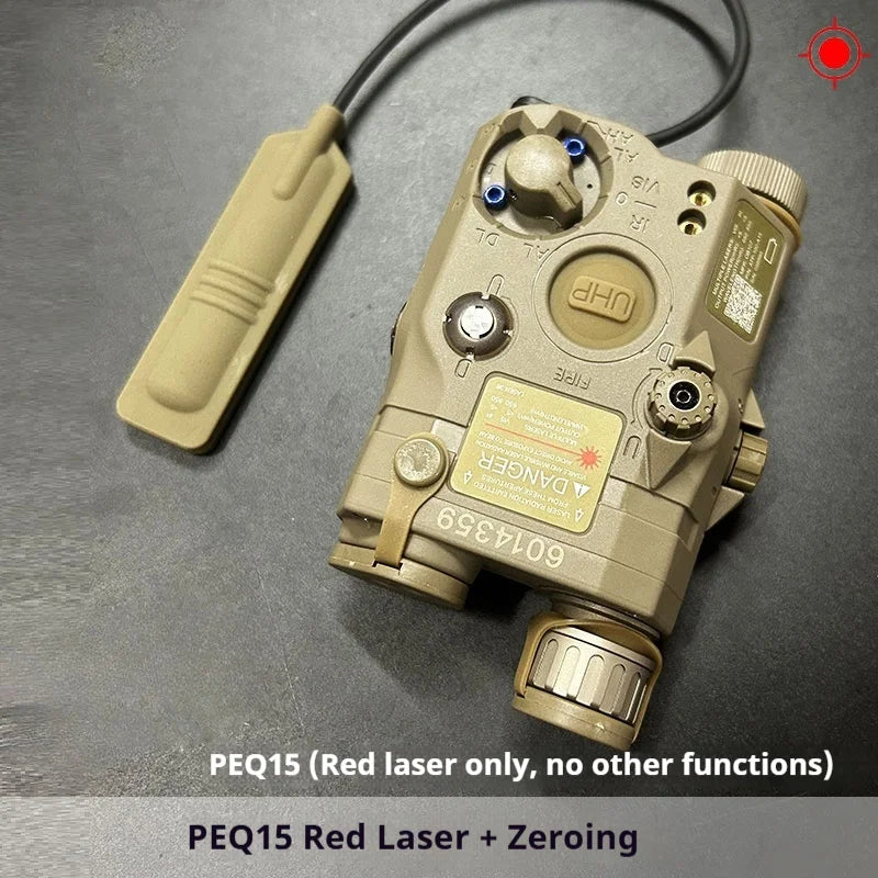Tactical Airsoft Red Dot Green Blue IR Fill Light Laser Indicator Weapon Scout Light