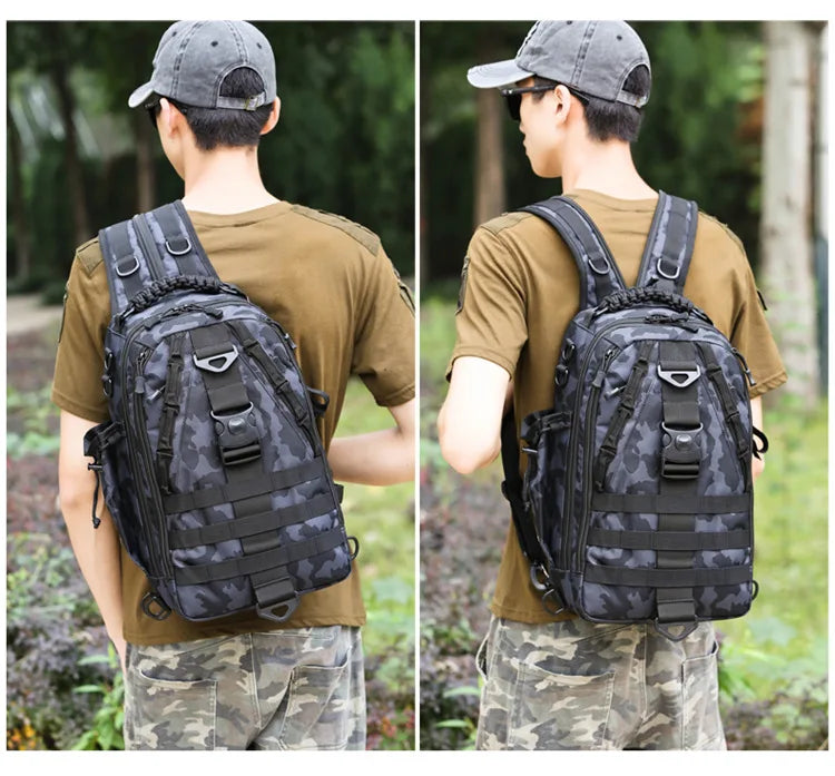 Outdoor Fishing Tackle Bag Waterproof Hiking Cycling Travel Backpack Tools