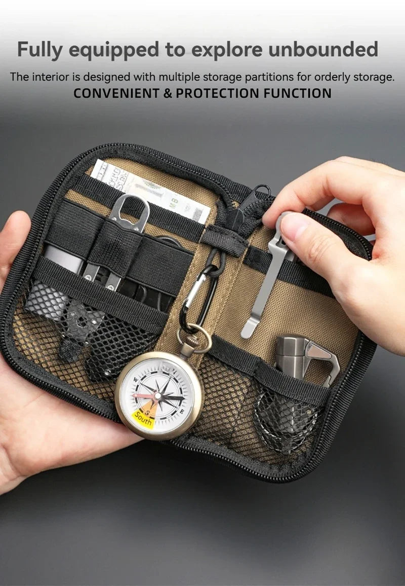 Outdoor Kit Carry-on Card Bag Wallet Multi-purpose EDC Tools Storage Bag