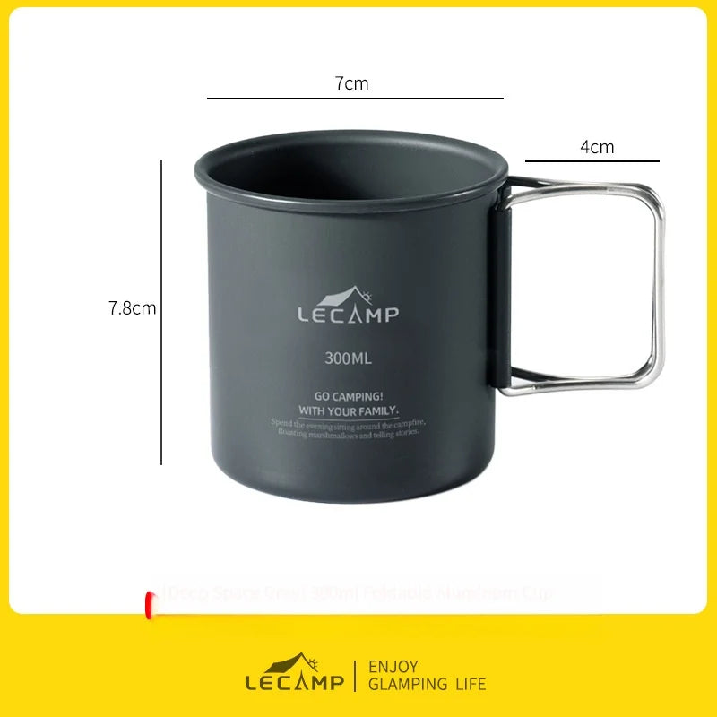Outdoor Camping Fold Titanium Cup Travel Travel Cooking Set Cooking
