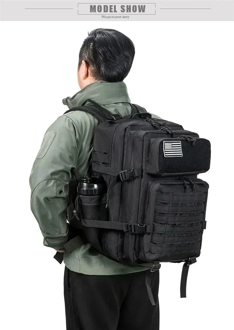 Tactical Backpack School Bag Gym Rucksack Treeking with Dual  camping