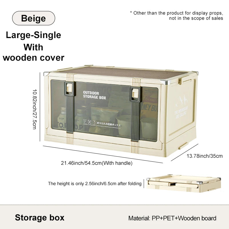 UFORU Multilayer Thickened Folding Storage Box with Lid Ideal for Outdoor