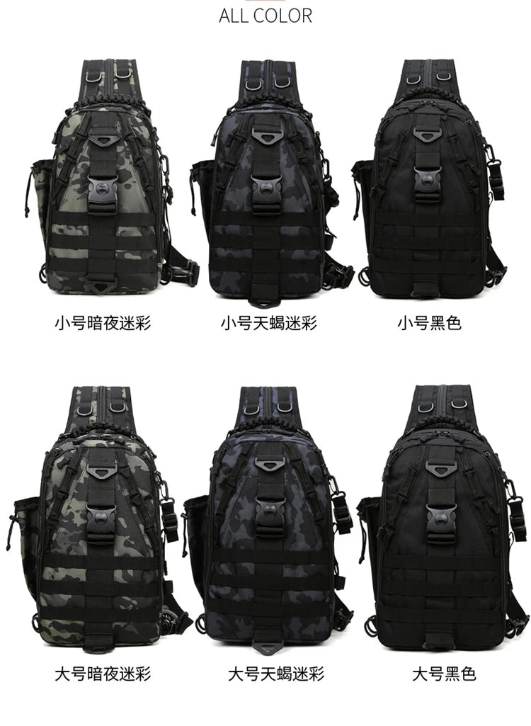 Outdoor Fishing Tackle Bag Waterproof Hiking Cycling Travel Backpack Tools