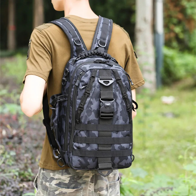 Outdoor Fishing Tackle Bag Waterproof Hiking Cycling Travel Backpack Tools