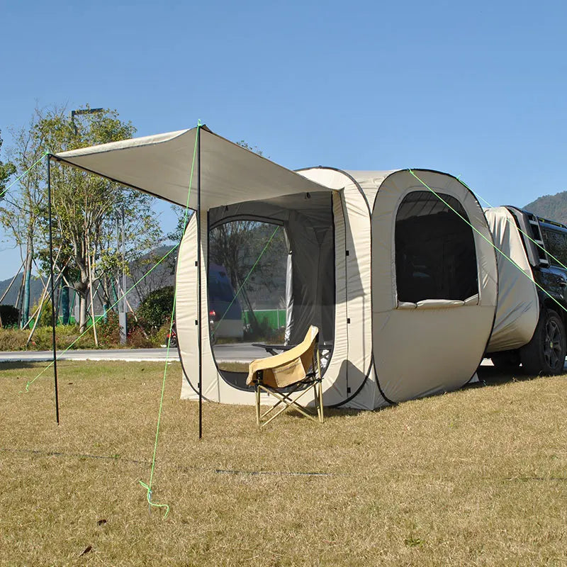Car Tent trailer Tent, Car Tailgate Tent,Pop Up Car Rear Tent Multipurpose Truck Tent