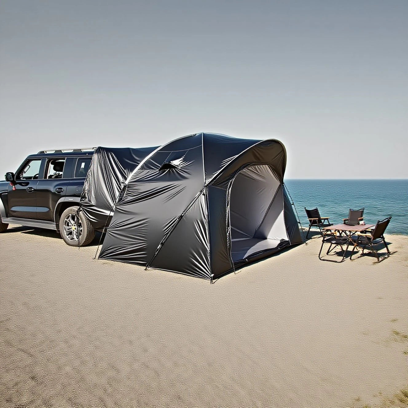 3-4 Person SUV Camping Tent PU4000 Waterproof with Mesh Bug Door
