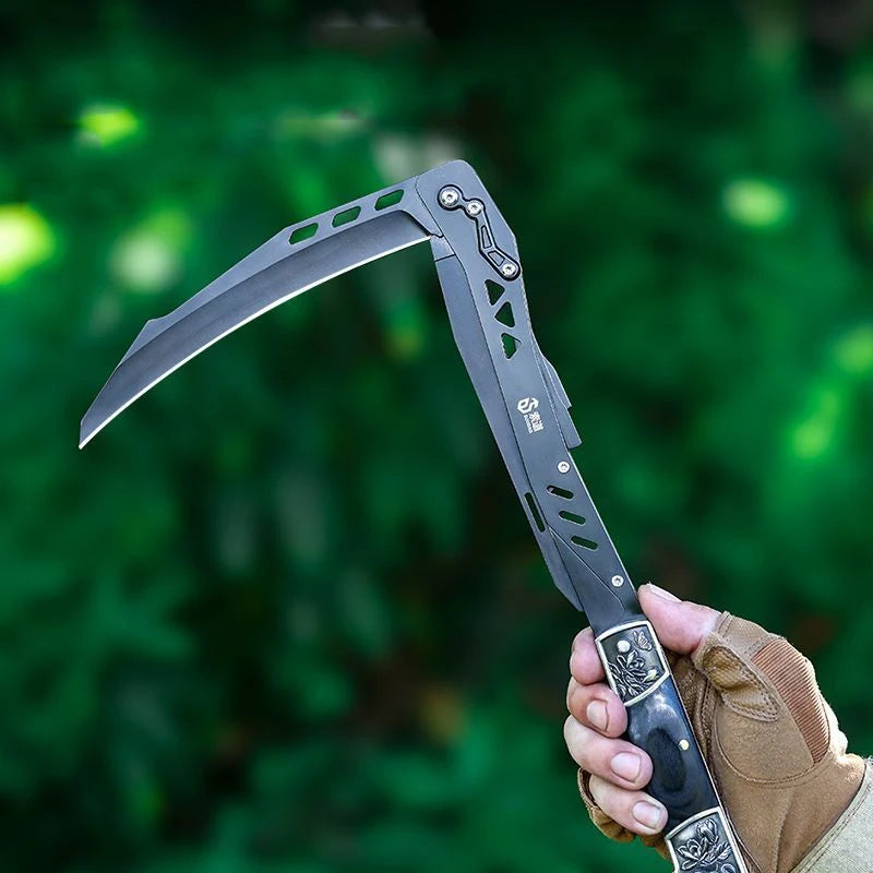 Outdoor Multifunctional Portable Folding Sickle Saw Tool for Fishing Steel Tool