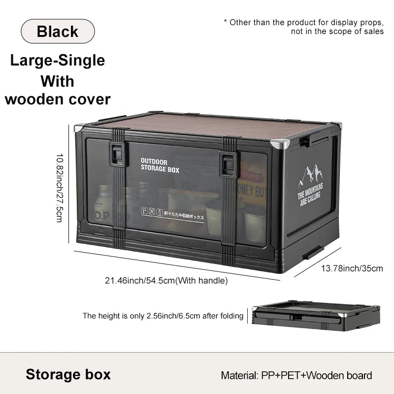 UFORU Multilayer Thickened Folding Storage Box with Lid Ideal for Outdoor