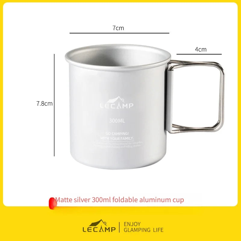 Outdoor Camping Fold Titanium Cup Travel Travel Cooking Set Cooking