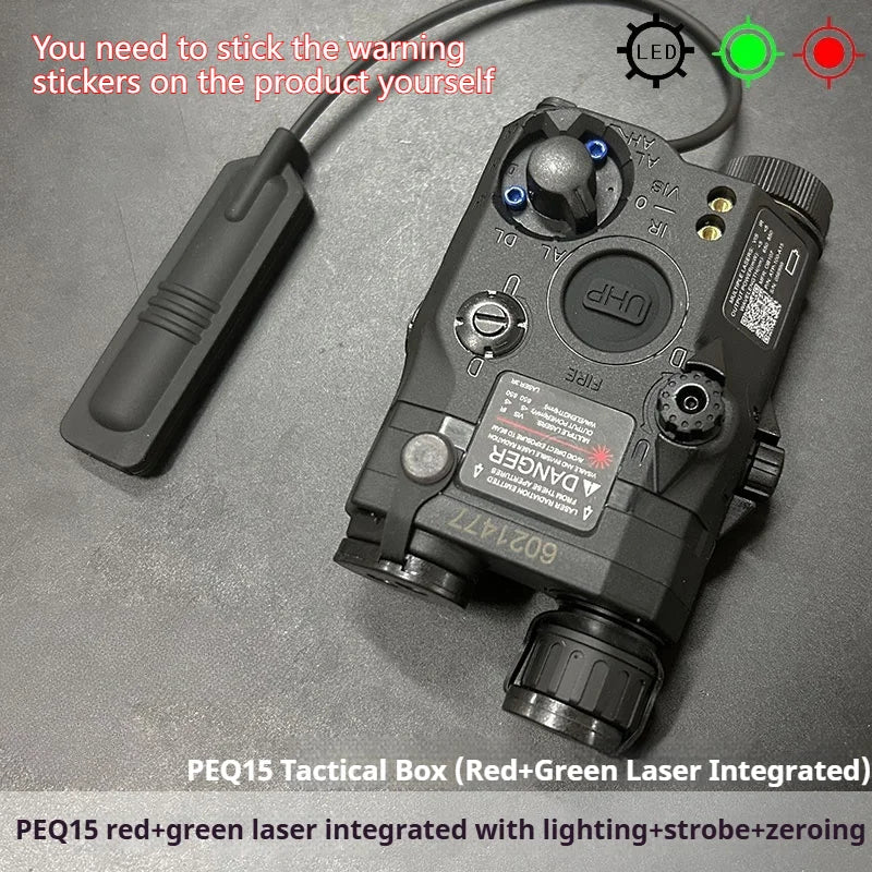 Tactical Airsoft Red Dot Green Blue IR Fill Light Laser Indicator Weapon Scout Light