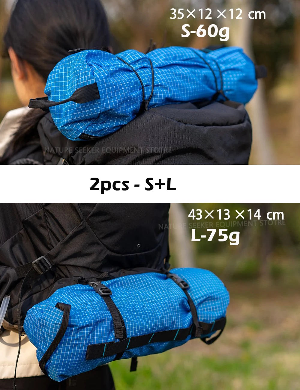 Lightweight External Hanging Bag for Backpack Tactical Hiking Camping Bags
