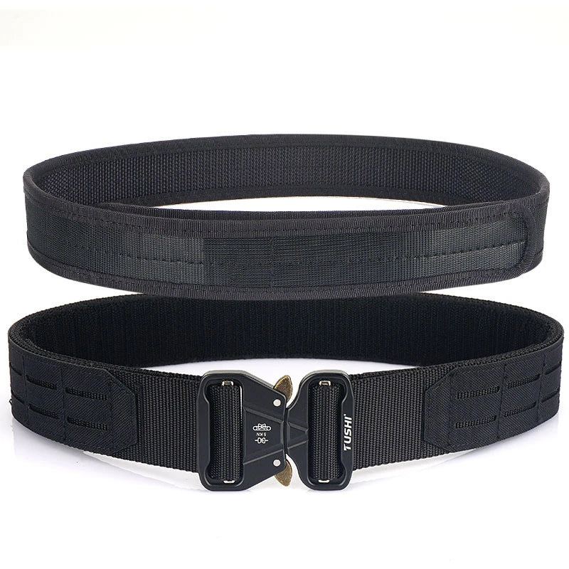 Tactical Belt 2 Inch Quick Release Ronin Camo Belt Metal Outdoor Waist Belt