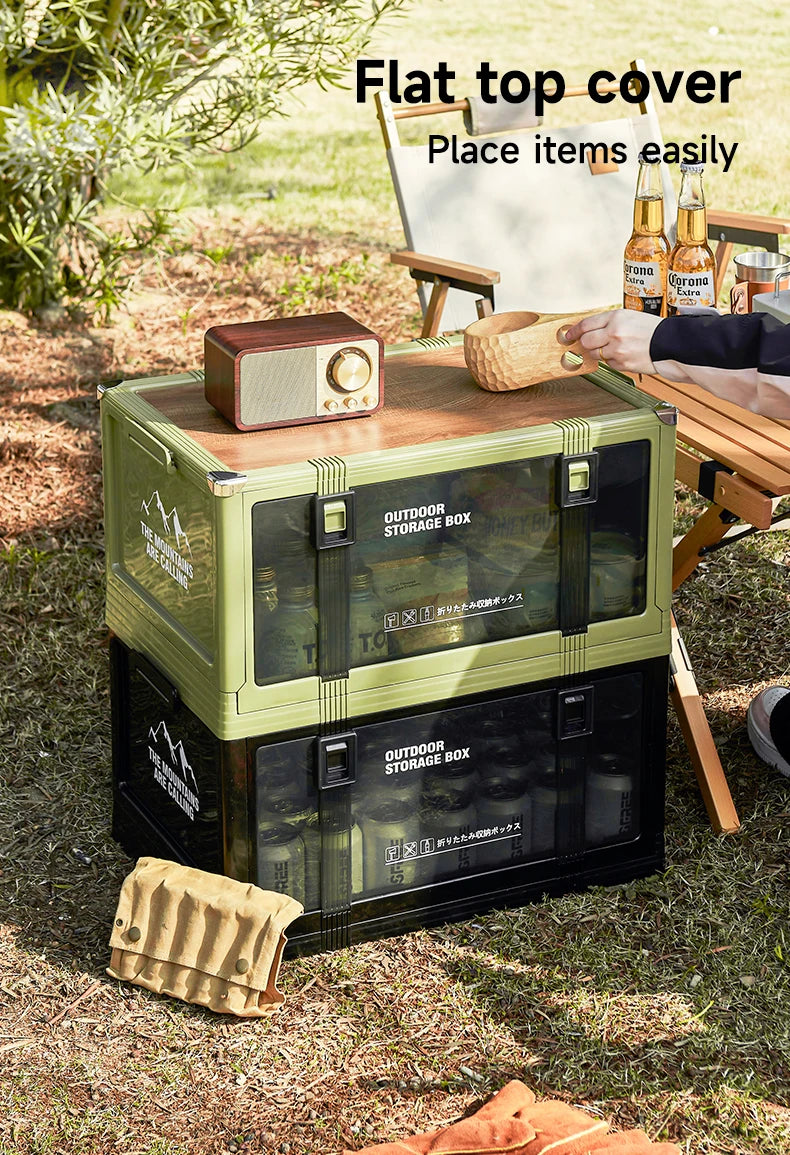 UFORU Multilayer Thickened Folding Storage Box with Lid Ideal for Outdoor