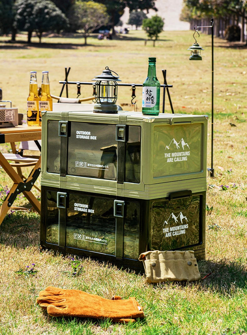 UFORU Multilayer Thickened Folding Storage Box with Lid Ideal for Outdoor