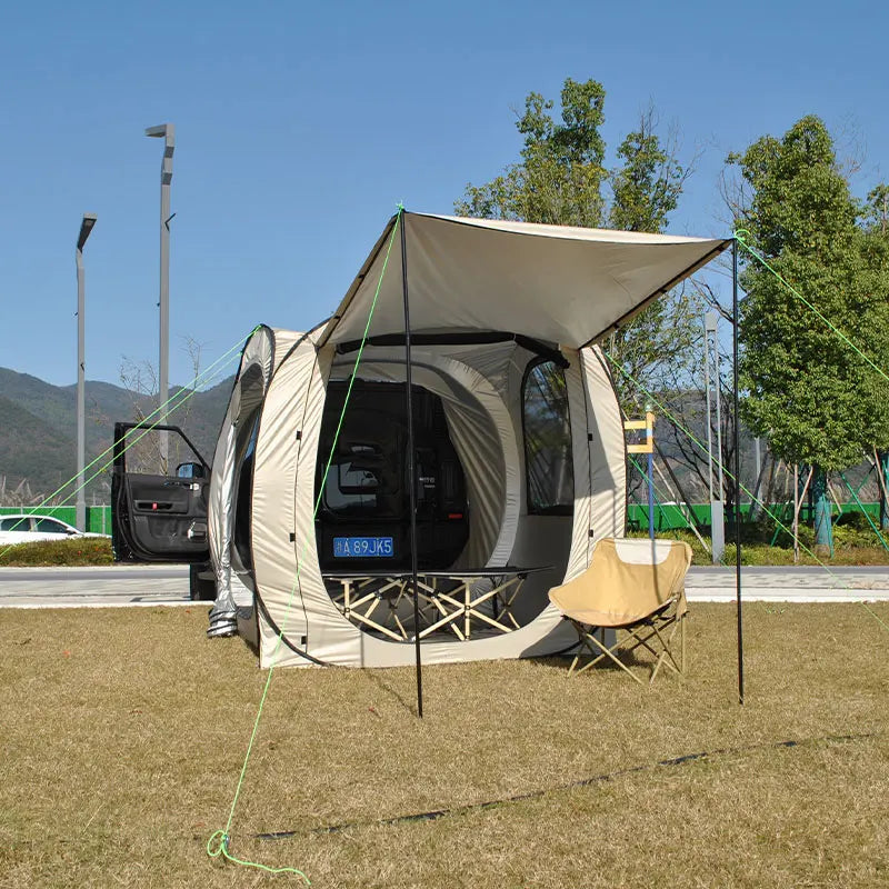 Car Tent trailer Tent, Car Tailgate Tent,Pop Up Car Rear Tent Multipurpose Truck Tent