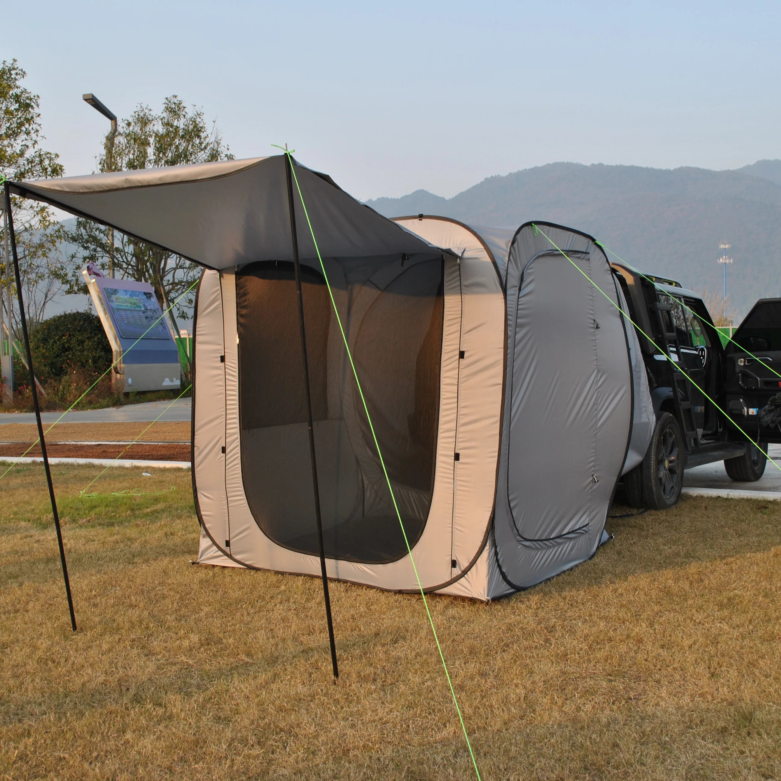 Car Tent trailer Tent, Car Tailgate Tent,Pop Up Car Rear Tent Multipurpose Truck Tent