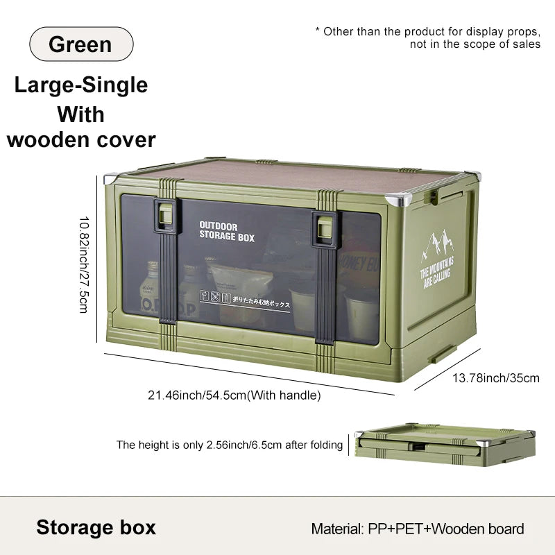 UFORU Multilayer Thickened Folding Storage Box with Lid Ideal for Outdoor