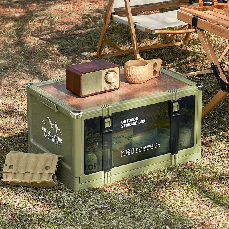UFORU Multilayer Thickened Folding Storage Box with Lid Ideal for Outdoor